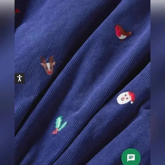 Mini Boden Navy Cord Christmas Party Dress
Starboard Blue Festive LIKE NEW - Picture 4 of 7